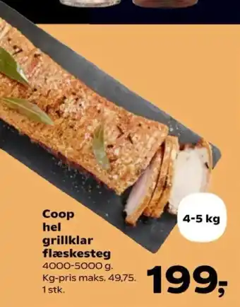Kvickly Coop hel grillklar flæskesteg tilbud