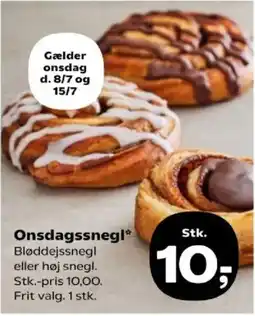 Kvickly Onsdagssnegl tilbud