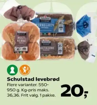 Kvickly Schulstad levebrød tilbud