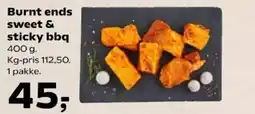 Kvickly Burnt ends sweet & sticky bbq tilbud