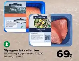 Kvickly Glyngøre laks eller tun tilbud