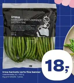 Kvickly Irma haricots verts fine bønner tilbud