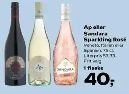 Kvickly Ap eller Sandara Sparkling Rosé tilbud
