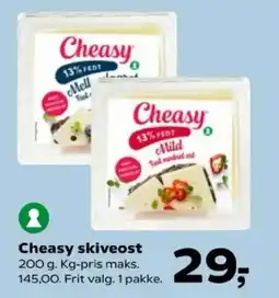 Kvickly Cheasy skiveost tilbud
