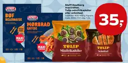 Kvickly Steff Houlberg maxiretter, Tulip minifrikadeller eller schnitzel tilbud