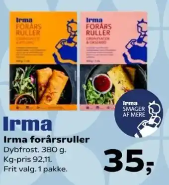 Kvickly Irma forårsruller tilbud