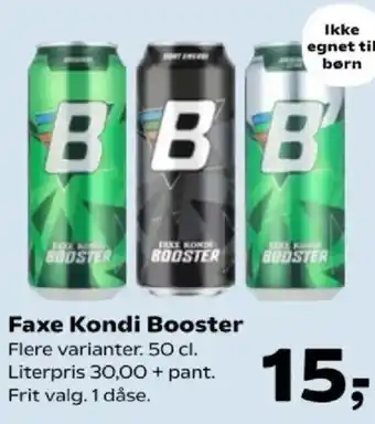 Kvickly Faxe Kondi Booster tilbud