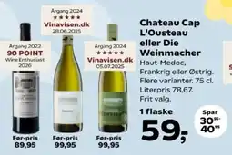 Kvickly Chateau Cap L'Ousteau eller Die Weinmacher tilbud