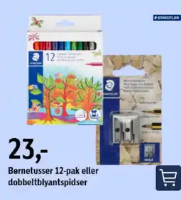 Føtex Børnetusser 12-pak eller dobbeltblyantspidser tilbud