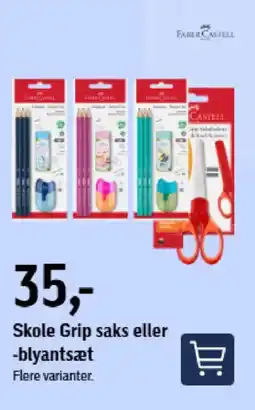 Føtex Skole Grip saks eller -blyantsæt tilbud