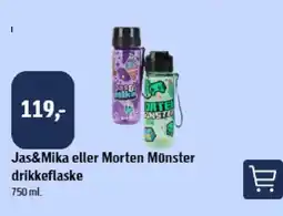 Føtex Jas&Mika eller Morten Münster drikkeflaske tilbud