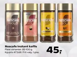 Kvickly Nescafe instant kaffe tilbud