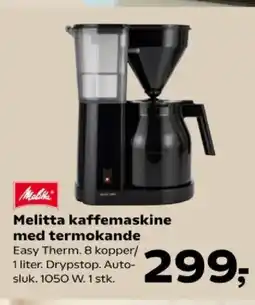 Kvickly Melitta kaffemaskine med termokande tilbud