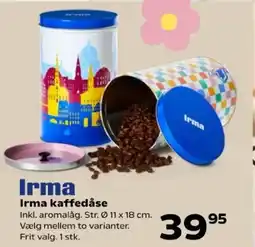 Kvickly Irma kaffedåse tilbud