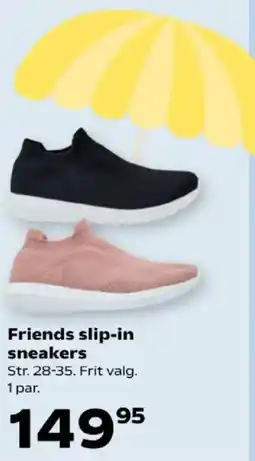 Kvickly Friends slip-in sneakers tilbud