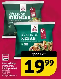 Løvbjerg Rose kyllinge strimler el. kyllinge kebab tilbud