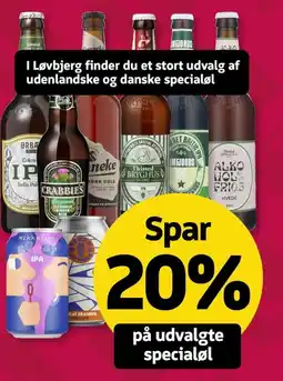 Løvbjerg På udvalgte specialøl tilbud