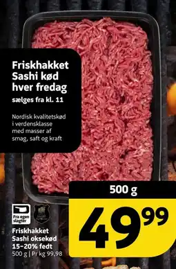 Løvbjerg Friskhakket Sashi oksekød 15-20% fedt tilbud