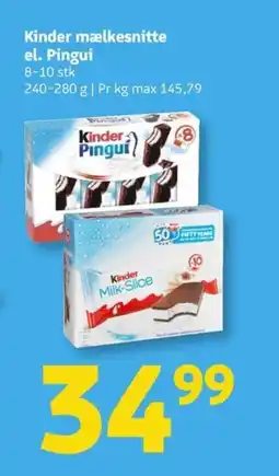 Løvbjerg Kinder mælkesnitte el. Pingui tilbud