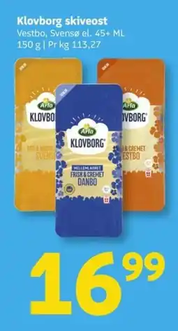 Løvbjerg Arla Klovborg skiveost tilbud