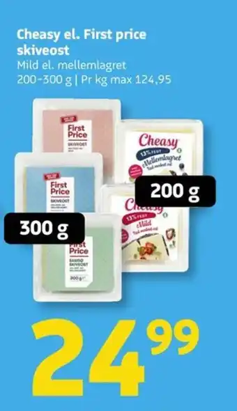 Løvbjerg Cheasy el. First price skiveost tilbud
