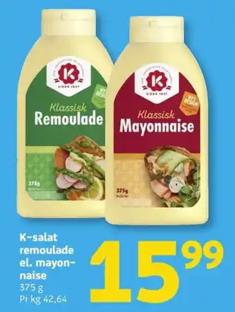 Løvbjerg K-salat remoulade el. mayonnaise tilbud