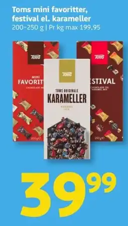 Løvbjerg Toms mini favoritter, festival el. karameller tilbud