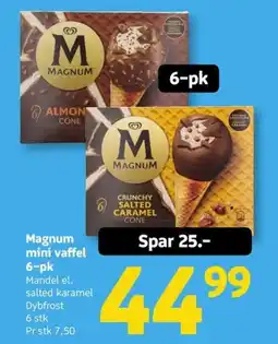 Løvbjerg Magnum mini vaffel 6-pk tilbud