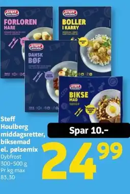 Løvbjerg Steff Houlberg middagsretter, biksemad el. pølsemix tilbud