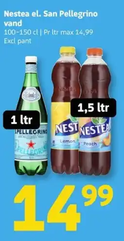 Løvbjerg Nestea el. San Pellegrino vand tilbud