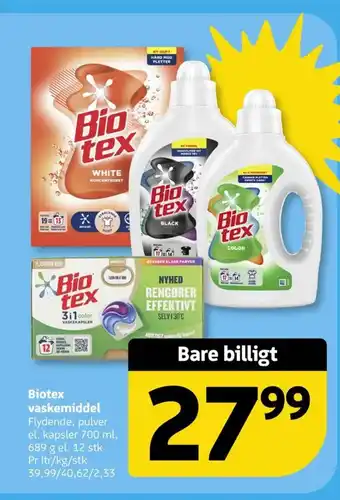 Løvbjerg Biotex vaskemiddel tilbud
