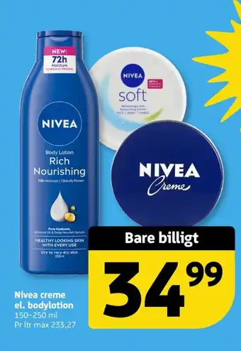 Løvbjerg Nivea creme el. bodylotion tilbud