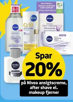 Løvbjerg På Nivea ansigtscreme, after shave el. makeup fjerner tilbud