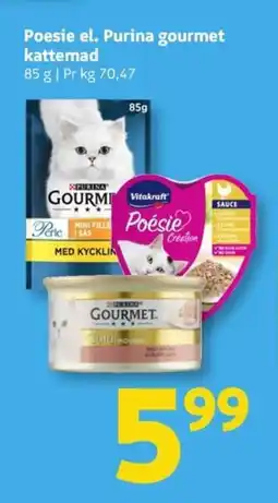 Løvbjerg Poesie el. Purina gourmet kattemad tilbud
