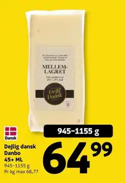 Løvbjerg Dejlig dansk Danbo 45+ ML tilbud