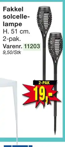 Harald Nyborg Fakkel solcellelampe tilbud