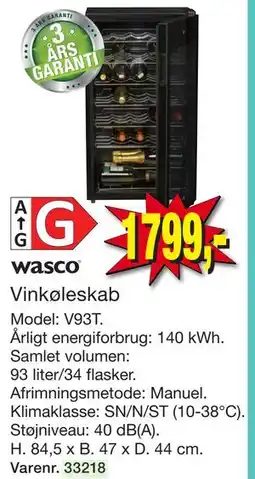 Harald Nyborg wasco Vinkøleskab tilbud