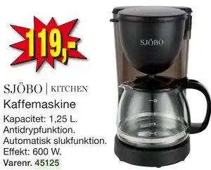 Harald Nyborg SJÖBO | KITCHEN Kaffemaskine tilbud