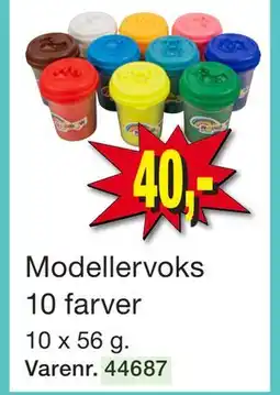Harald Nyborg Modellervoks 10 farver tilbud
