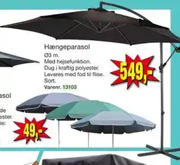 Harald Nyborg Hængeparasol tilbud