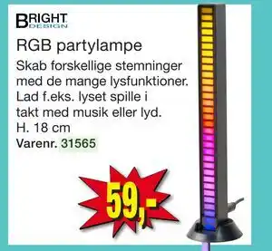 Harald Nyborg RGB partylampe tilbud
