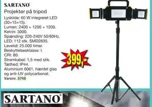 Harald Nyborg Projektør på tripod tilbud