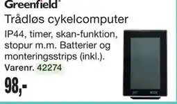 Harald Nyborg Greenfield Trådløs cykelcomputer tilbud