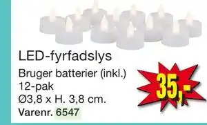 Harald Nyborg LED-fyrfadslys tilbud