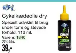 Harald Nyborg Help Cykelkædeolie dry tilbud