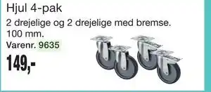 Harald Nyborg Hjul 4-pak tilbud
