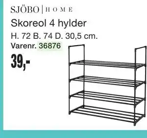 Harald Nyborg SJÖBO | HOME Skoreol 4 hylder tilbud