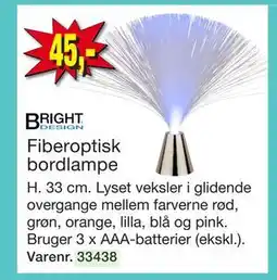 Harald Nyborg Fiberoptisk bordlampe tilbud