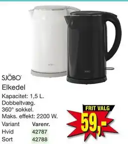 Harald Nyborg SJÖBO Elkedel tilbud