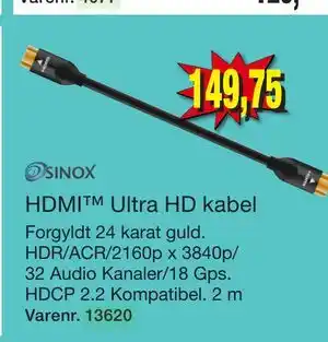 Harald Nyborg HDMI Ultra HD kabel tilbud